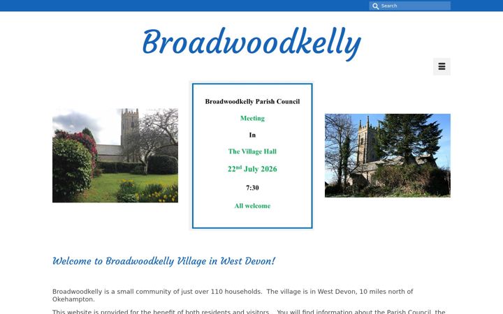 Screenshot of broadwoodkelly.org.uk