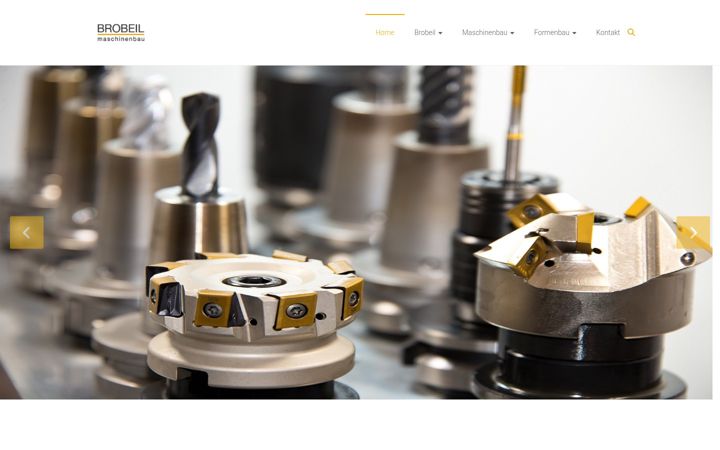 Screenshot of brobeil-maschinenbau.de