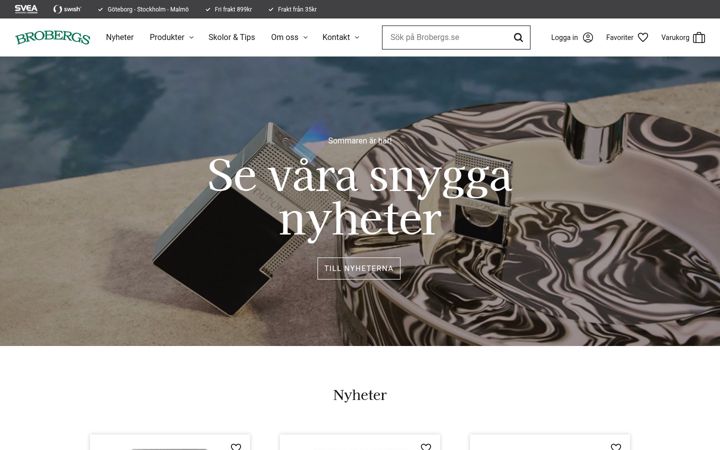 Screenshot of brobergs.se
