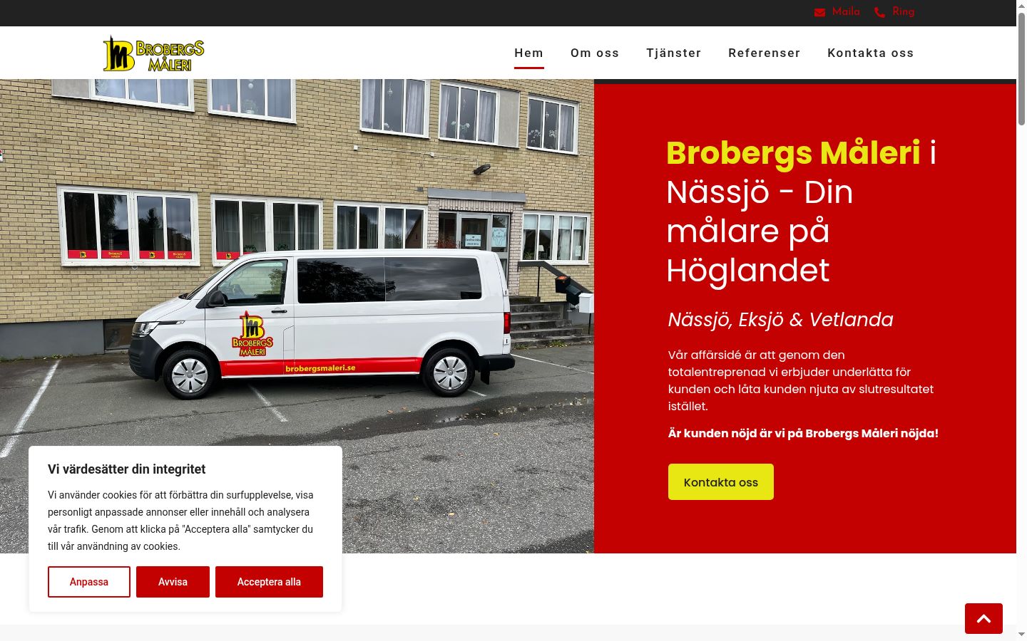 Ekraanipilt nõusolekubännerist, mida näidati enne mis tahes suhtlust