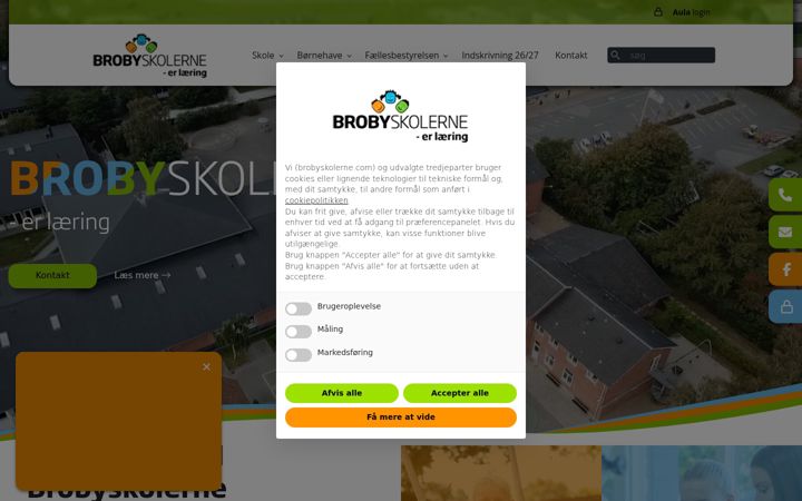 Screenshot of brobyskolerne.com
