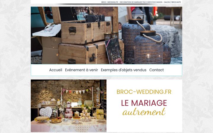 Screenshot of broc-wedding.fr