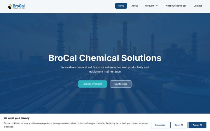 Screenshot of brocal.ca