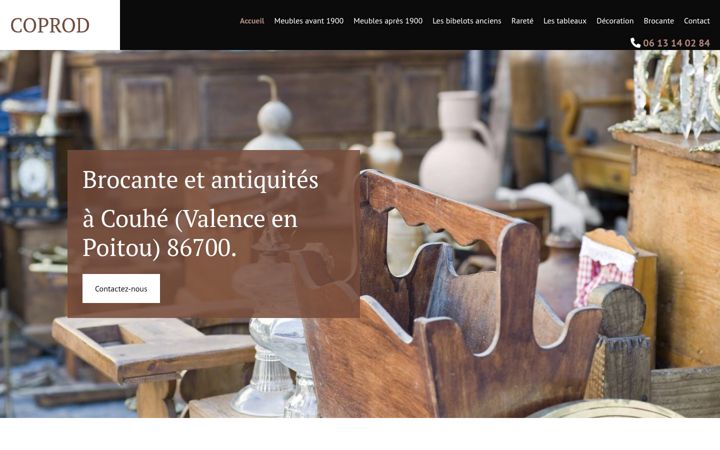 Screenshot of brocante-86.fr