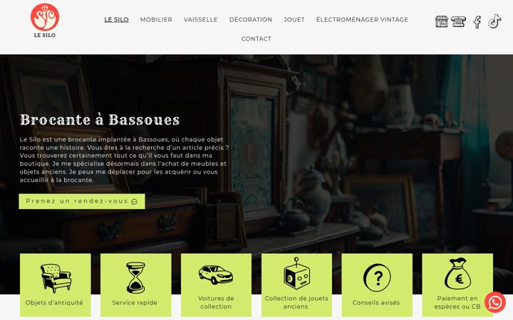 Screenshot of brocantelesilo.fr