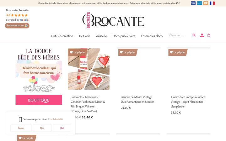 Screenshot του brocantesecrete.fr
