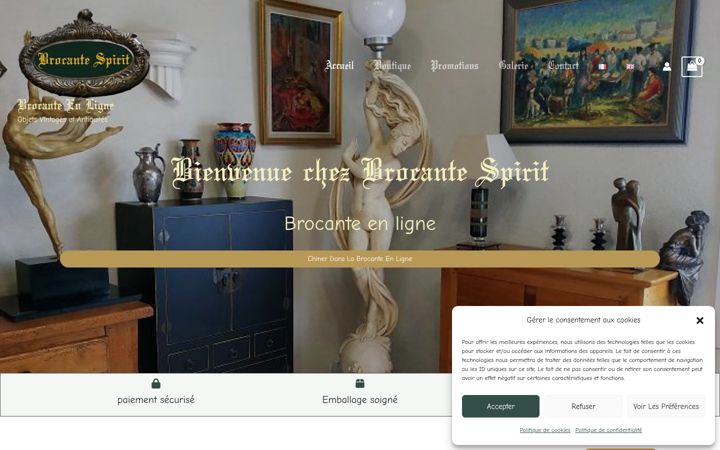 Screenshot του brocantespirit.fr
