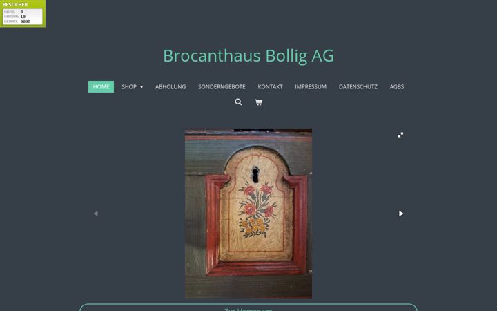 Screenshot of brocanthaus-basel.com