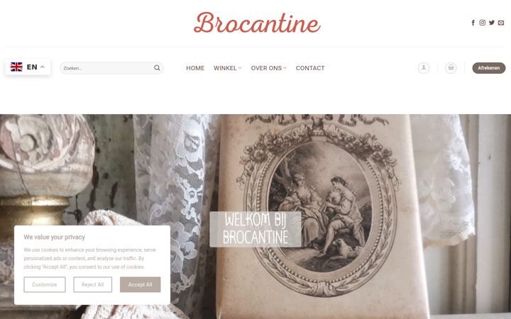 Screenshot of brocantine.com