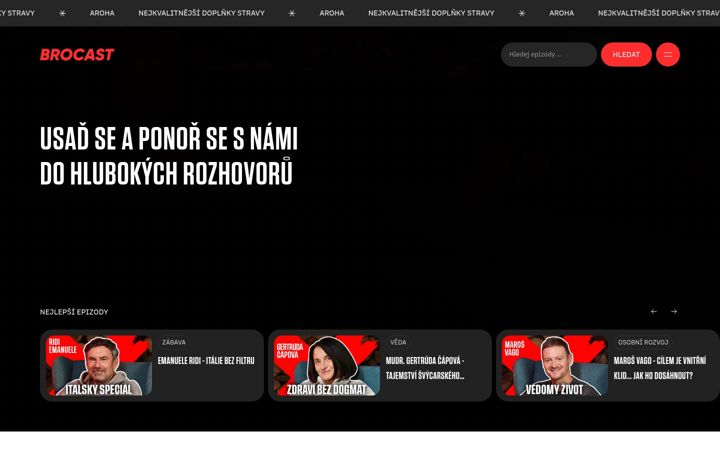 Screenshot of brocast.cz