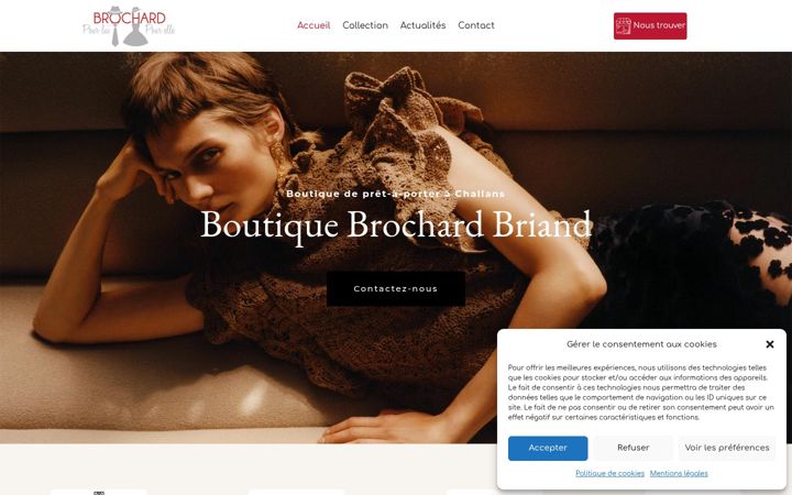 Screenshot of brochard-vetements.fr