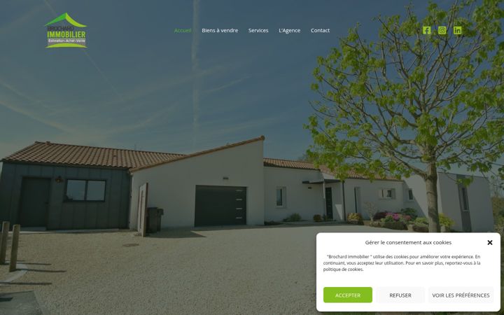 Screenshot of brochardimmobilier.com