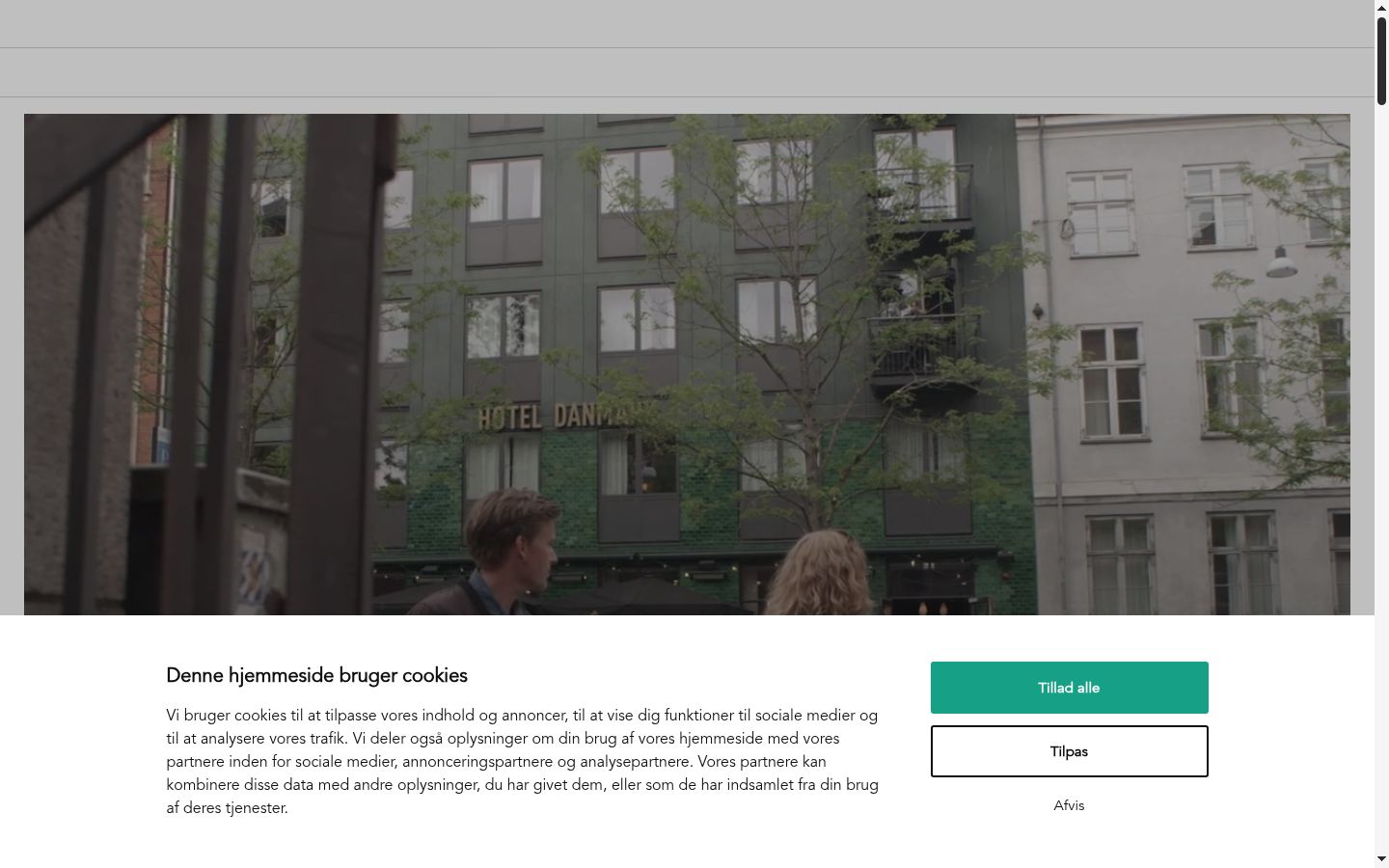 Sutikimo reklamjuostės, rodytos prieš bet kokią sąveiką, ekrano kopija