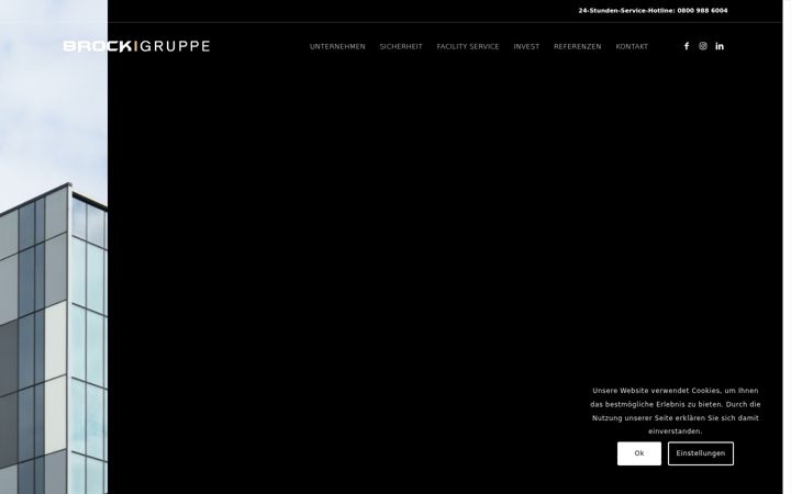 Kuvakaappaus sivustosta brock-gruppe.de