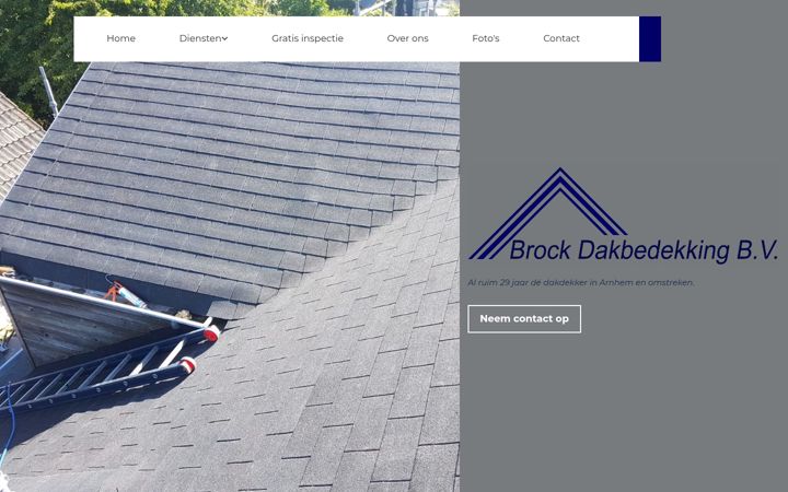 Screenshot of brockdakbedekking.nl
