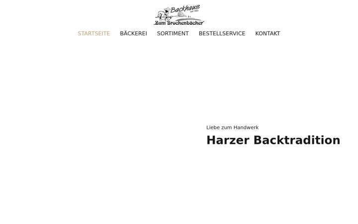 Screenshot of brocken-baecker.de