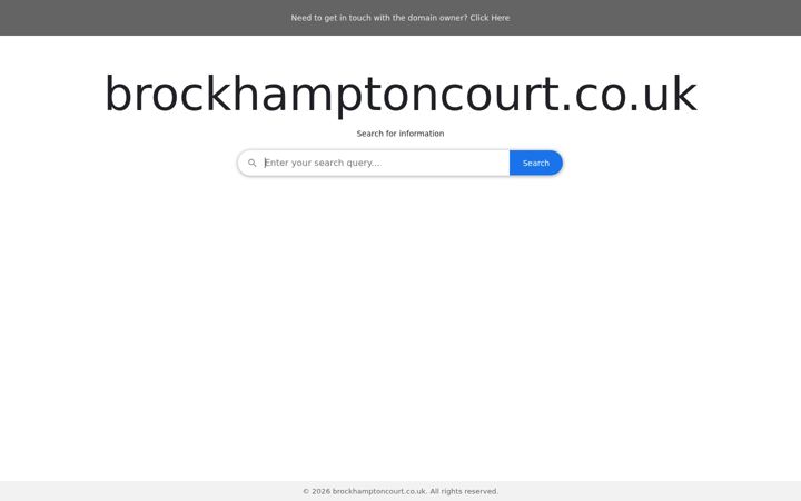 Screenshot of brockhamptoncourt.co.uk