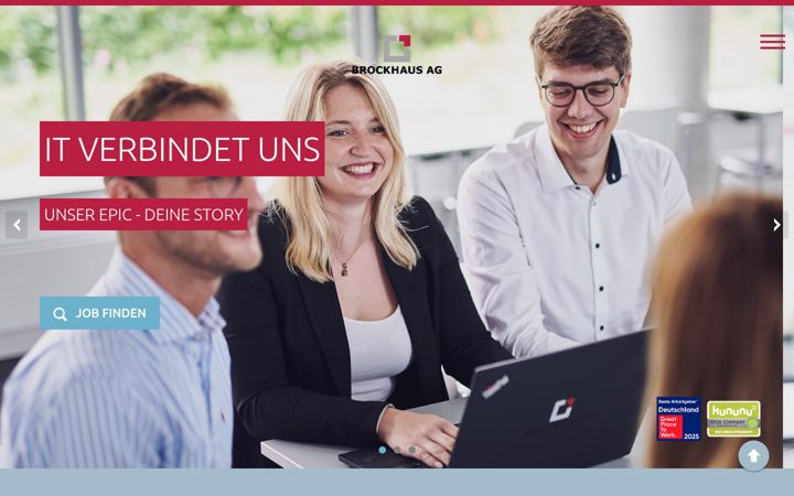 Screenshot of brockhaus-ag.careers