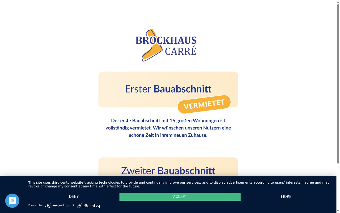Screenshot tal-banner tal-kunsens muri qabel kwalunkwe interazzjoni
