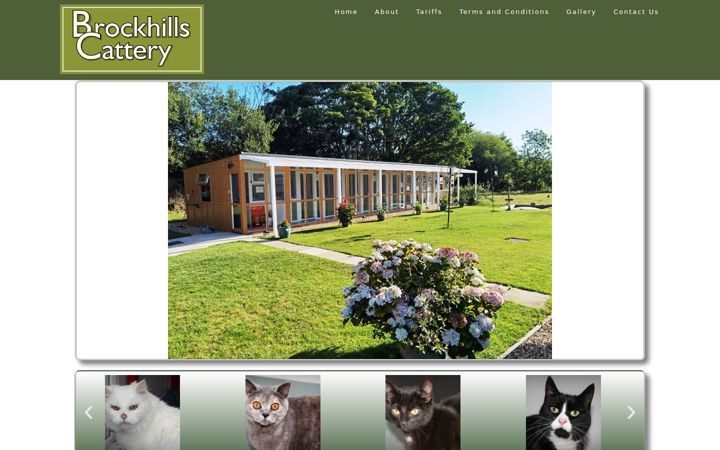 Screenshot of brockhillscattery.co.uk