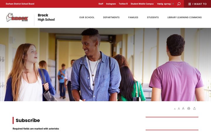 Screenshot of brockhs-subscribe.ddsb.ca