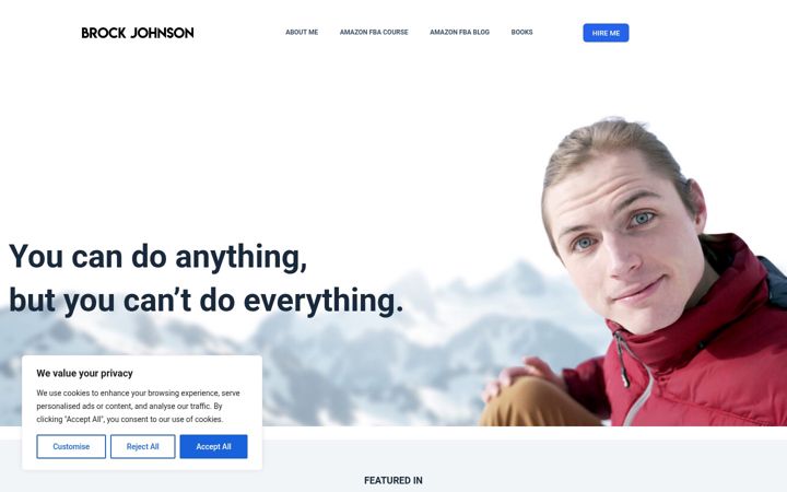 Screenshot of brockrjohnson.com