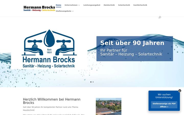 Screenshot of brocks-haustechnik.de