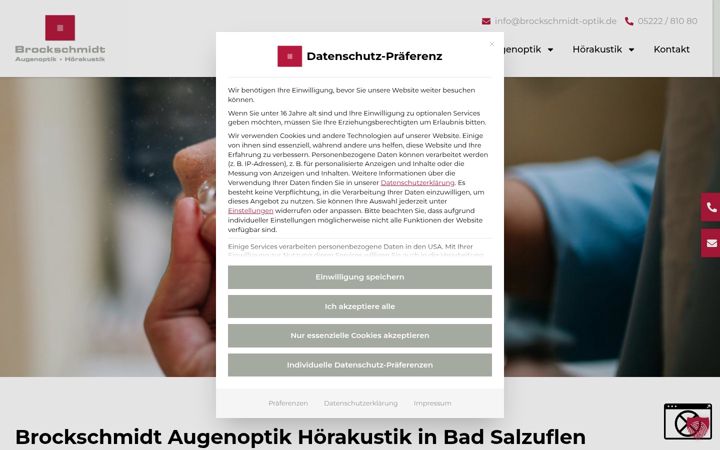 Screenshot of brockschmidt-optik.de