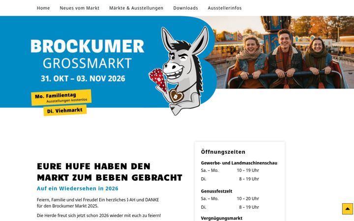Screenshot of brockumer-grossmarkt.de