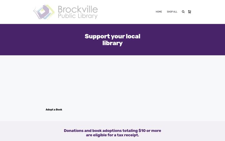 Screenshot of brockvillelibrary.square.site