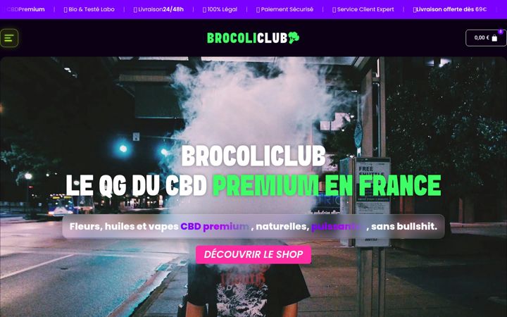 Screenshot of brocoliclub.com