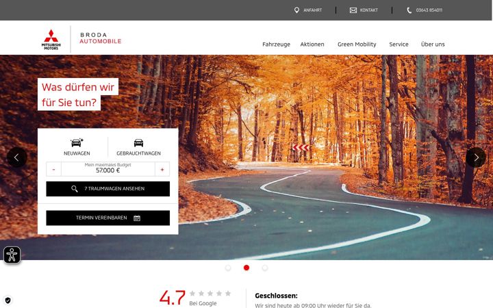 Screenshot di broda-automobile-weimar.de