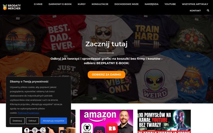 Képernyőkép: brodatymercher.pl