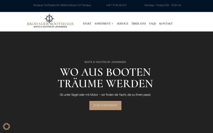 Screenshot of brodauer-bootshaus.de