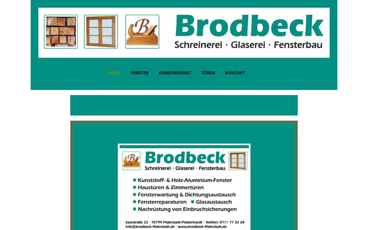 Screenshot of brodbeck-filderstadt.de