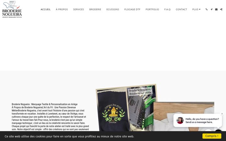 Screenshot του broderie-nogueira.fr