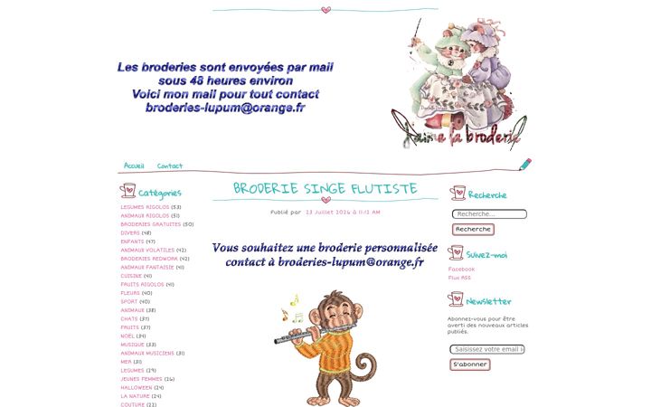Screenshot of broderies-lupum.com