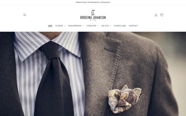 Screenshot of brodernajohansson.com