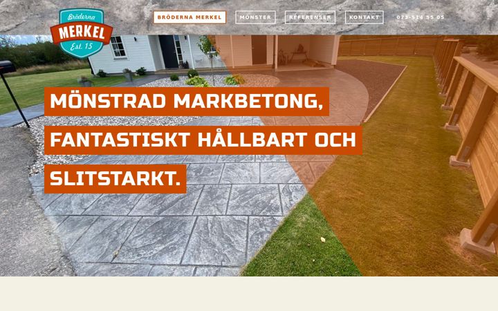 Screenshot of brodernamerkel.se