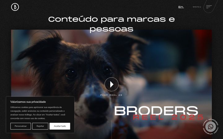 Kuvakaappaus sivustosta broders.com.br