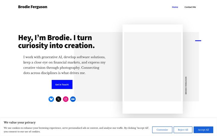 Screenshot of brodieferguson.com