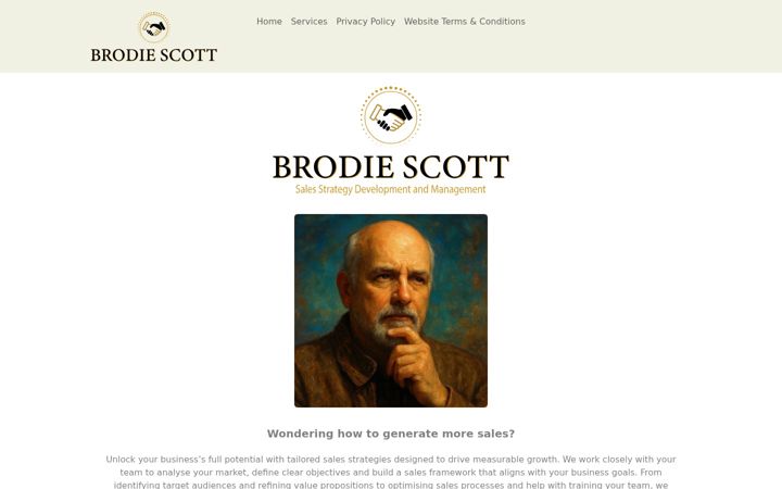 Screenshot of brodiescott.co.uk