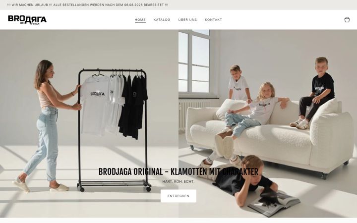 Screenshot of brodjaga-original.de
