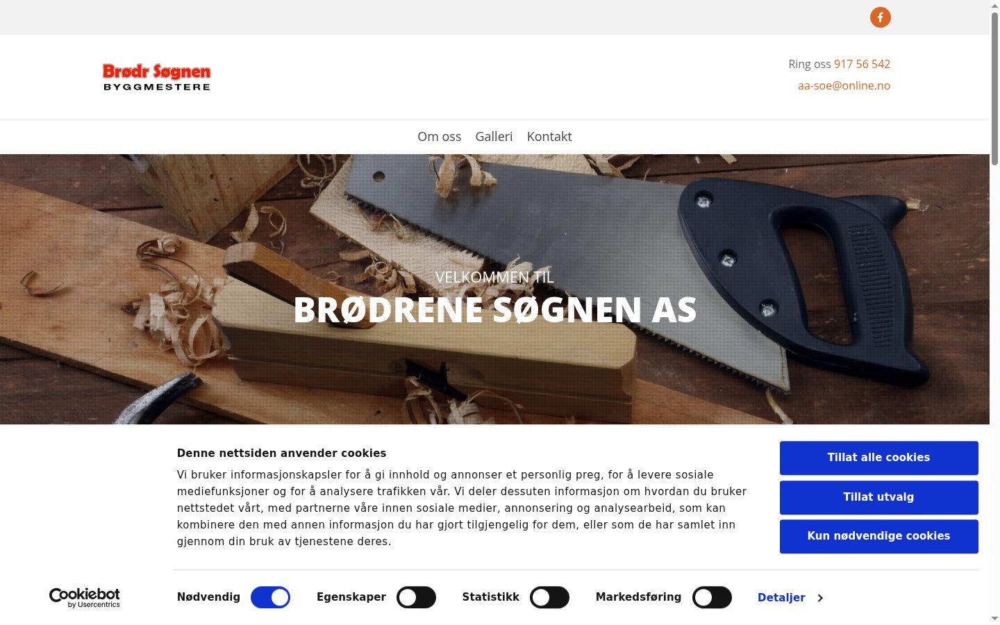 Captura de pantalla del banner de consentimiento mostrado antes de cualquier interacción