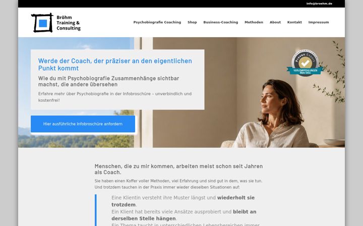 Screenshot of broehm.de