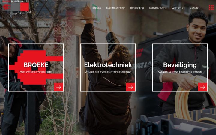 Screenshot of broeke-elektro.nl