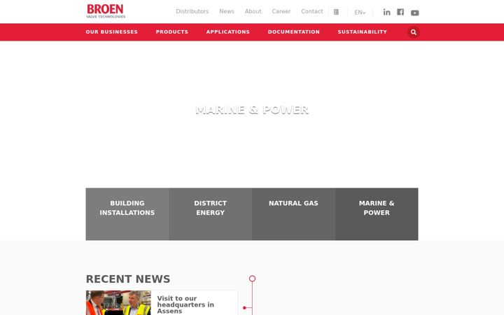 Screenshot of broen.com