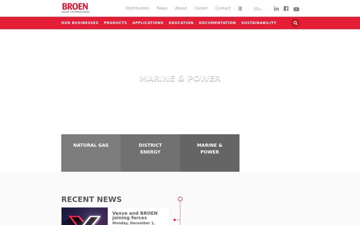 Screenshot of broen.us