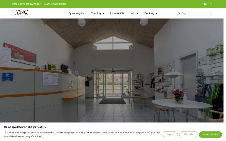 Screenshot of broenderslevfysioterapi.dk