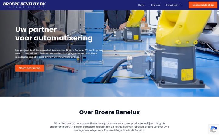 Screenshot of broere-benelux.nl